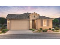 Charming single-story home with a two-car garage, desert landscaping, and a mix of brick and stucco facade at 1272 W Treasure Trl, Apache Junction, AZ 85120