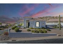 Charming single-story home with a well-manicured front yard and neutral colored exterior at 6334 E Viewmont Dr # 29, Mesa, AZ 85215