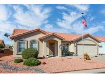 Charming single-story home with a red tile roof, desert landscaping, and an inviting entrance at 1520 E Buena Vista Dr, Chandler, AZ 85249