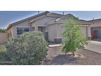 Charming single-story home with desert landscaping and a well-maintained front yard in a residential neighborhood at 803 W Burkhalter Dr, San Tan Valley, AZ 85143