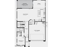 Detailed floor plan showcasing the layout of the ground floor, including the great room and kitchen at 17574 W Georgia Ave, Litchfield Park, AZ 85340