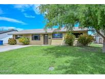 Charming single-story home with well-maintained lawn and mature landscaping at 352 E Beatryce St, Tempe, AZ 85288