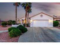 Charming single-story home featuring desert landscaping and a two-car garage at 3781 N 161St Dr, Goodyear, AZ 85395