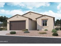 Charming single-story home featuring a two-car garage, low maintenance landscaping, and inviting curb appeal at 15773 W Beryl Ave, Waddell, AZ 85355