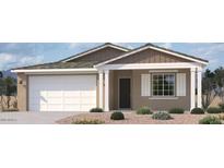 Charming single-Gathering home with a two-car garage and attractive landscaping at 22812 E Lords Way, Queen Creek, AZ 85142