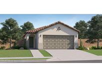 Charming single-story home with a tile roof, neutral stucco, and a two-car garage at 36570 W Maddaloni Ave, Maricopa, AZ 85138