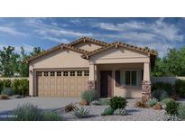 Charming single-story home with a two-car garage and desert landscaping enhancing its curb appeal at 736 N Don Frank Ln, Wickenburg, AZ 85390