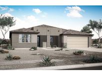 Charming single-story home with desert landscaping and a neutral color palette, complemented by a two-car attached garage at 28922 N 174Th Ln, Surprise, AZ 85387