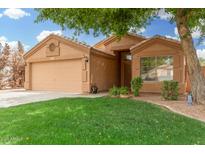 Charming single-story home featuring a well-maintained lawn and a neutral-toned exterior at 1905 E Palomino Dr, Gilbert, AZ 85296