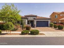 Charming single-story home with a well-maintained front yard and inviting curb appeal at 20233 E Maya Rd, Queen Creek, AZ 85142