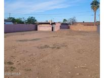 Large vacant lot ready to build with mature palm tree and privacy wall ready for a new home or development at 1916 N 22Nd St, Phoenix, AZ 85006