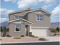 Charming two-story home with neutral stucco exterior, well-manicured landscaping, and a spacious two car garage at 47748 W Moeller Rd, Maricopa, AZ 85139