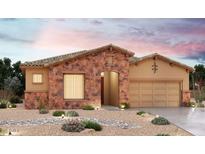 Charming single-story home featuring stone accents and a well-manicured desert landscape for inviting curb appeal at 20127 W San Miguel Ave, Litchfield Park, AZ 85340