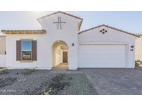 Charming single-Gathering home featuring a two-car garage and beautiful white stucco exterior at 16367 W Desert Mirage Dr, Surprise, AZ 85388