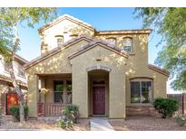 Charming two-story home with a well-maintained front yard and inviting entryway at 3706 E Yeager Dr, Gilbert, AZ 85295