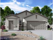Charming single-story home with a two-car garage and desert landscaping, perfect for low-maintenance living at 3936 E San Jose St, San Tan Valley, AZ 85143