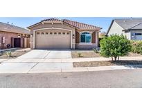 Charming single-story home featuring a well-manicured yard and a two-car garage at 16593 W Alameda Rd, Surprise, AZ 85387