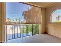 Outdoor balcony with exterior view and sun shade for outdoor living at 10330 W Thunderbird Blvd # A209, Sun City, AZ 85351