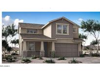 Charming two-story home with a covered front porch and an attached two-car garage at 5529 W Mauna Loa Ln, Glendale, AZ 85306