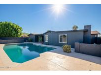 Private pool area with ample patio space, great for summer relaxation and entertainment at 3824 W Carol Ave, Phoenix, AZ 85051