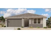 Charming single-story home featuring a tile roof, neutral color scheme, and a two-car garage at 32677 N Newby Dr, San Tan Valley, AZ 85143