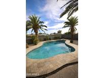 Backyard pool offering cool water and tile surround perfect for enjoying the outdoors at 711 W El Alba Way, Chandler, AZ 85225