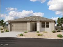 Charming single-story home featuring a two-car garage and a well-maintained desert landscape at 32637 N Newby Dr, San Tan Valley, AZ 85143