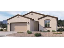 Charming single-story home featuring a desert-landscaped front yard and a two-car garage at 24129 W Bowker St, Buckeye, AZ 85326