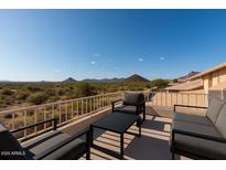 Enjoy desert views from this cozy patio with comfortable seating and beautiful scenery at 4304 N Ranier --, Mesa, AZ 85215