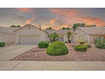 Charming single-story home featuring a well-manicured front yard and attached two-car garage at 5283 W Dublin Ct, Chandler, AZ 85226