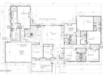 Detailed floor plan showcasing the layout and dimensions of a home with multiple bedrooms and bathrooms at 5440 E Calle Camelia --, Phoenix, AZ 85018
