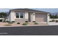 Charming single-story home with a neutral color scheme, well-maintained landscaping, and an attached two-car garage at 9532 W Parkway Dr, Tolleson, AZ 85353