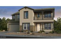 Charming two-story home showcasing a blend of modern design and inviting curb appeal at 22553 S 204Th Ct, Queen Creek, AZ 85142