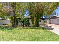 Charming home with green lawn and mature trees offering shade and curb appeal at 3526 E Cheery Lynn Rd, Phoenix, AZ 85018