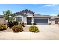 Charming single-story home with well-maintained landscaping and neutral exterior at 1090 E Horro Rd, Queen Creek, AZ 85143