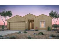 Inviting single-story home with a two-car garage and desert landscaping in a serene neighborhood at 42920 W Palo Amarillo Rd, Maricopa, AZ 85138