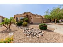 Charming single-story home with desert landscaping, mature trees, and a well-maintained front yard at 38560 N Joann Way, San Tan Valley, AZ 85140