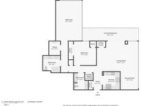 Here's a detailed floor plan showcasing the layout, dimensions, and flow of the entire home at 7141 E Rancho Vista Dr # 6007, Scottsdale, AZ 85251