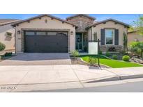 Beautiful single-story home with a 2-car garage and meticulously kept landscaping at 93 E Santa Lucia Ln, Queen Creek, AZ 85140