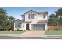 Charming two-story home with a paved driveway, muted shutters, and a well-maintained lawn at 11940 W Calle De Pompas --, Peoria, AZ 85383