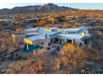 Expansive home featuring a private pool, desert landscaping, and mountain views at 40635 N 109Th Pl # 3 & 5, Scottsdale, AZ 85262