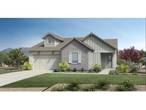 Charming single Gathering home with a two-car garage, neutral brick accents and well-manicured landscaping at 6122 S Antonio --, Mesa, AZ 85212