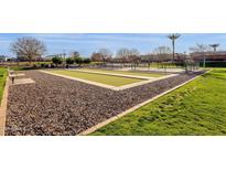 Outdoor bocce ball court with manicured gravel and grass at 3634 E Perkinsville St, Gilbert, AZ 85295