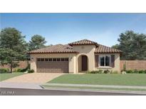 Charming single-story home featuring a tile roof, stucco siding, and a two-car garage at 25140 N 174Th Ave, Surprise, AZ 85387
