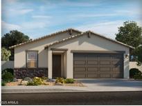 Charming single-story home features a two-car garage, neutral color palette, and well-maintained landscaping at 2577 E Fortana Dr, San Tan Valley, AZ 85143