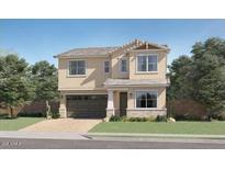 Two-story home featuring a two-car garage, lawn, and neutral color scheme at 11952 W Calle De Pompas --, Peoria, AZ 85383