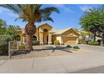Charming single-story home with a well-maintained front yard and covered entry at 16002 E Gleneagle Dr, Fountain Hills, AZ 85268