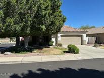 Well maintained one-story home featuring a two car garage and mature landscaping at 20985 N 81St Dr, Peoria, AZ 85382
