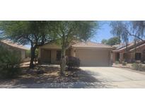 Charming single-story home with mature trees, desert landscaping, and a two-car garage at 16619 W Cottonwood St, Surprise, AZ 85388
