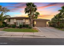 Charming single-story home featuring a well-manicured lawn and a two-car garage at 6706 S Jacqueline Way, Gilbert, AZ 85298